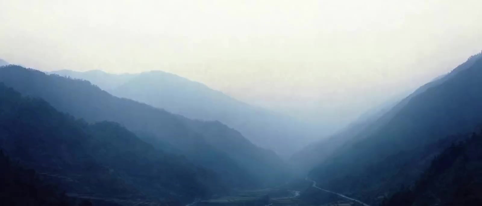 The home page film, a landscape view of Bhutan