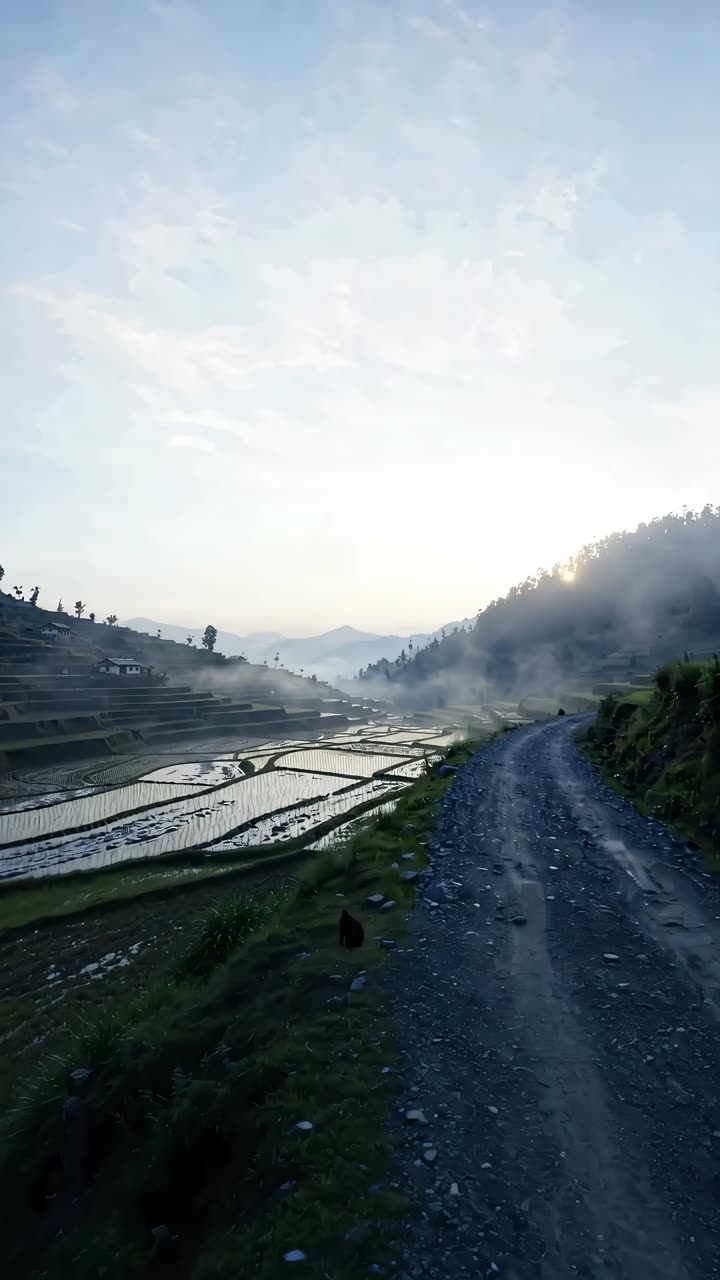 The home page film, an upright view of Bhutan